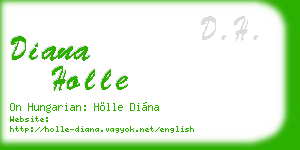 diana holle business card
