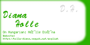 diana holle business card